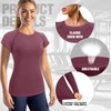 Coume 5 Pack Women's Compression Shirts Short Sleeve Workout Tops