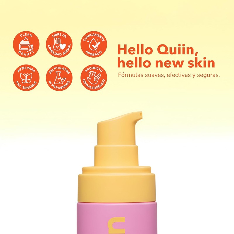 Quiin Set Niacinamide Glow Cream y Radiance Rose Boost Toner