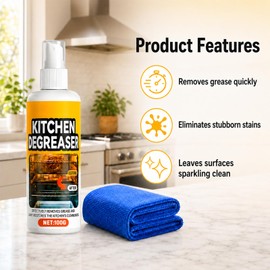 ForgeVibe 2Pcs Spray Grill Cleaner,Kitchen Degreaser Spray,Powerful Degreaser,Degreasing Spray Grill Cleaner,Suitable for Surface Cleaning of Stainless Steel, Steel,and Ceramics