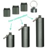 Portable Keychain Pill Case Holder, EFFIET 3 Compartments Metal Pocket
