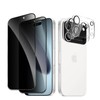 [2+2 Pack] Privacy Screen Protector for 17 Pro Max, Anti-Spy