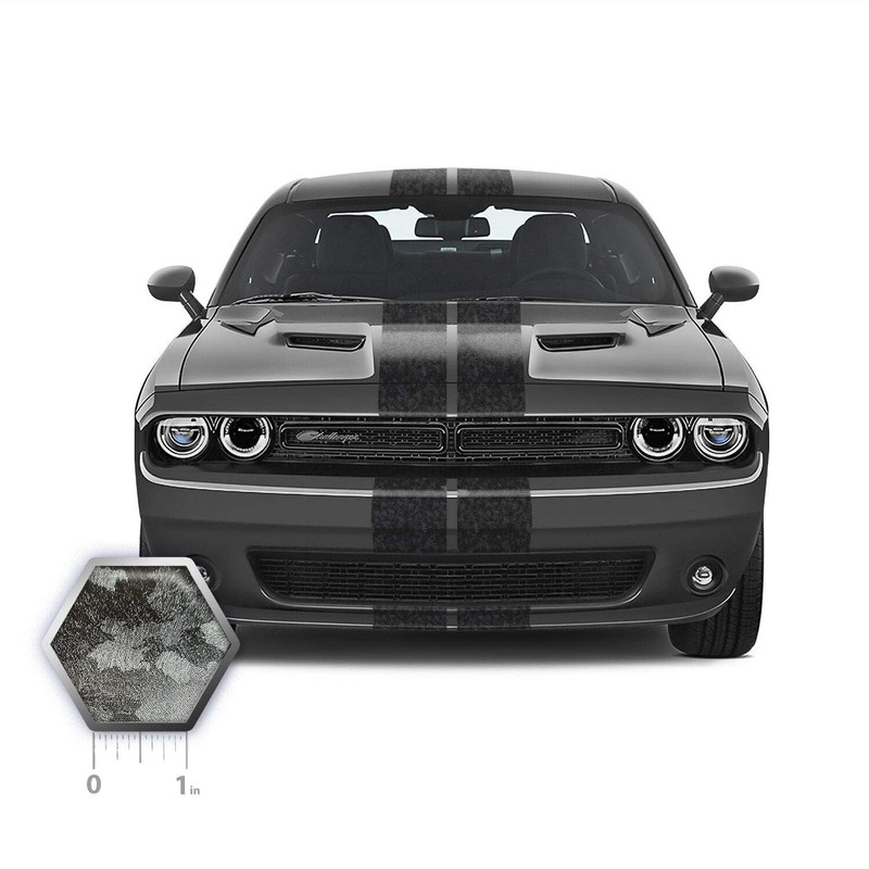 Dual 8" Racing Stripes Air Release Self Healing Vinyl fits