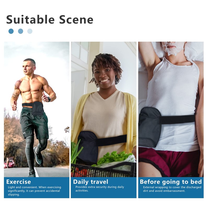 Waterproof Ostomy Bag Covers Adjustable Universal Stoma Pouch Cover for