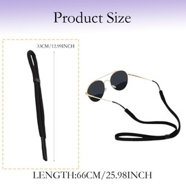 Pack of 5 34 cm Glasses Strap Floating Glasses Band Sun Glasses Holder Anti-Loss Glasses Straps for Water Sports Boating Kayaking Surfing Men Women B