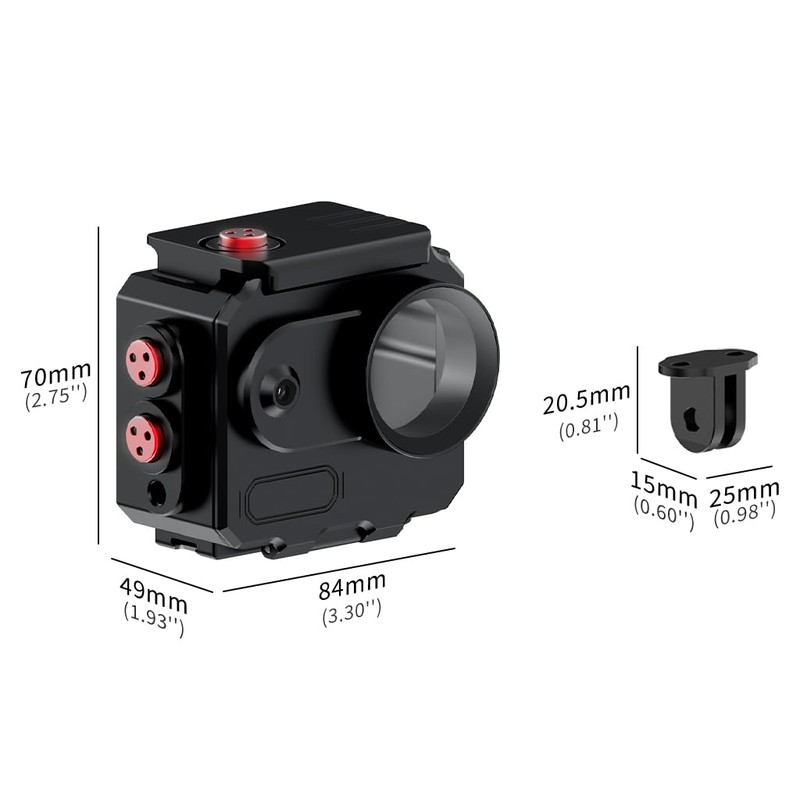 CS PRIORITY Aluminum Alloy Diving Housing 80M Deep Waterproof Compatible