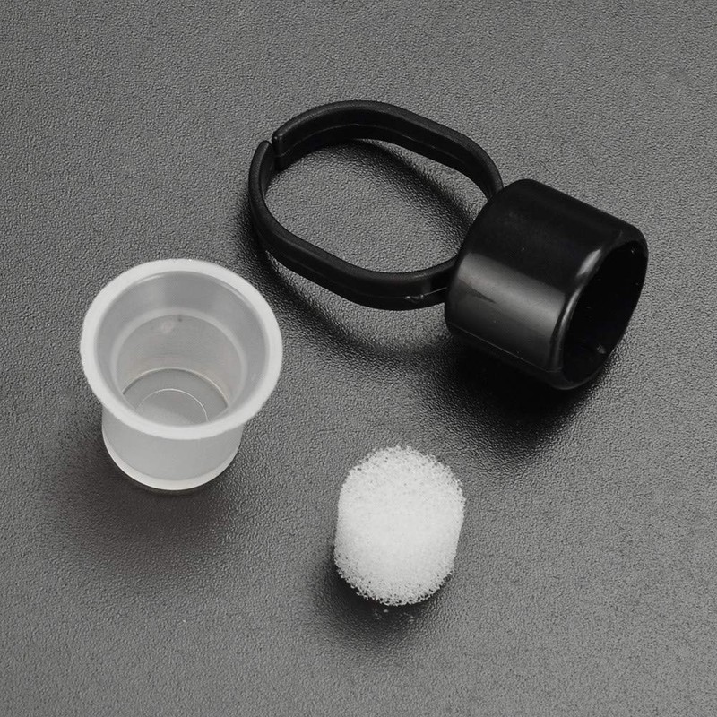 ATOMUS 50 Pieces Tattoo Ink Ring Cups Tattoo Ink Ring