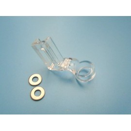 Generic Clear Ruler Presser Foot 1/4" for Free Motion Darning High Shank Machines
