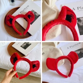 Coollooda Tiger Ear Headband, Animal Ear Headband, Kids Hair Band, Fluffy Ears, Cartoon Hair Band, Cosplay Accessory, Costume Accessory, Animal Ears, Cute, Comfort, Lightweight, For Children, Birthday