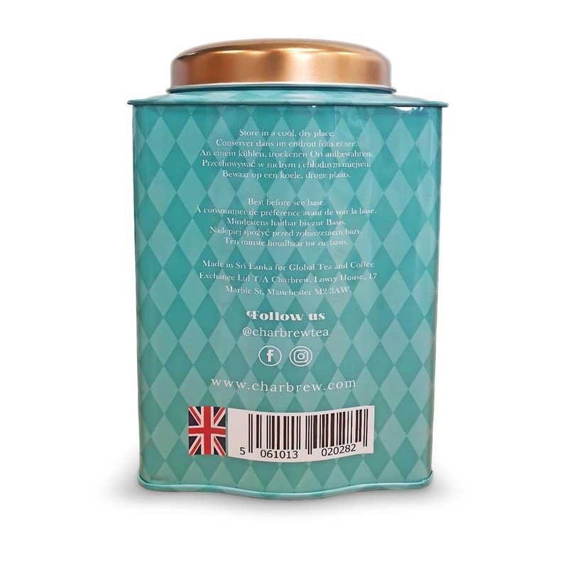 Alice In Wonderland English Breakfast Metal Tea Tin Caddy Gift