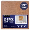 Corksidol Cork Tiles 12"x12" - 1/2" Thick -Bulletin Board-Cork Board-