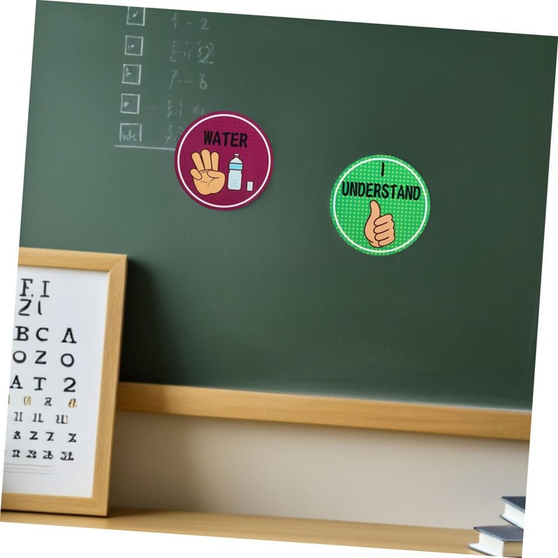 FUNOMOCYA 24pcs Hand Signal Posters for Students Cues for Classroom