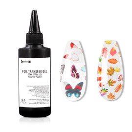 beautilux Nail Art Foil Gel, 100ml Nail Foil Transfer Gel for Nails Art Stickers, Strong Adhesion, Soak Off Transfer(M-BZY000-100)