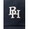 Beams Heart Men's Hat, BH Logo, Half Mesh Cap, navy,