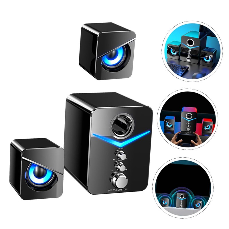 DOITOOL 3pcs Speaker for External Speaker USB Portable Sound Box