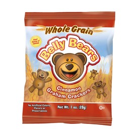 Readi-Bake BeneFIT 200ct Whole Grain Belly Bears Animal Cracker Snacks, Cinnamon Graham, 1 Ounce Packages