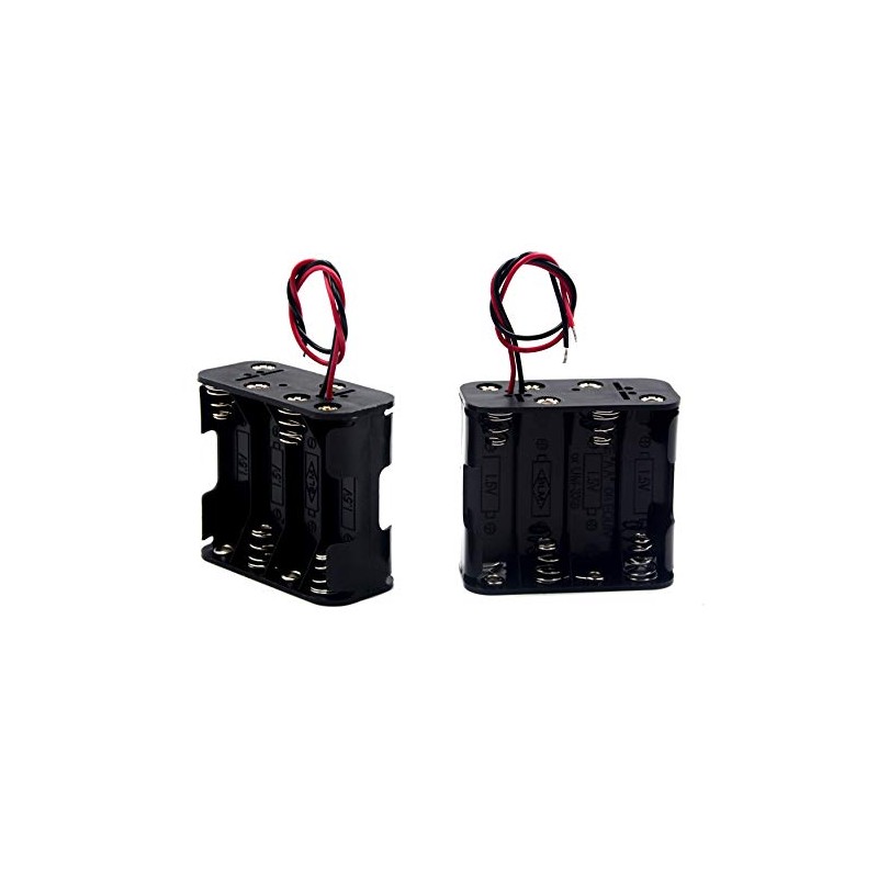 LampVPath (Pack of 2 8 AA Battery Holder, 12V Battery