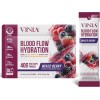 VINIA Resveratrol Electrolyte Hydration Powder Mix Mixed Berry Flow& Circulation