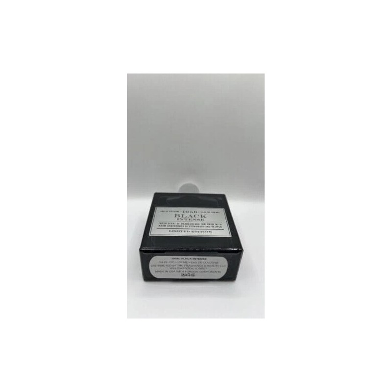 Tru Fragrance 1956 Black Intense Eau De Cologne 3.4oz -