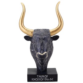 Veronese Design 3 1/2 Inch The Cretan Bull Bust Polyresin Hand Painted Greek Collectible Figurine Museum Souvenir