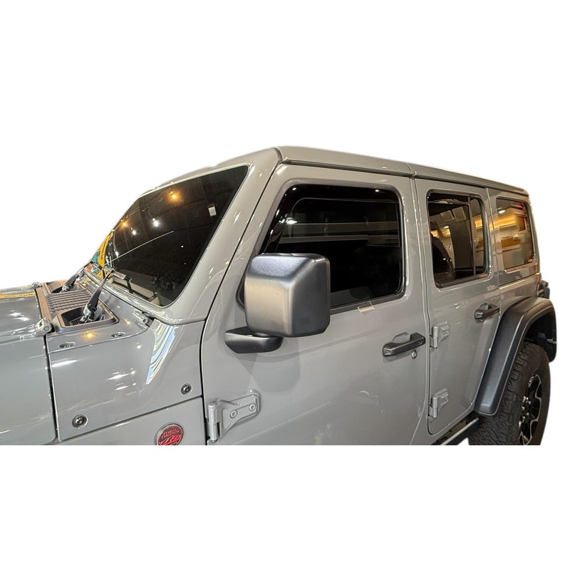 2018-2025 in-Channel Rain Guards for Jeep Wrangler JL Side Window