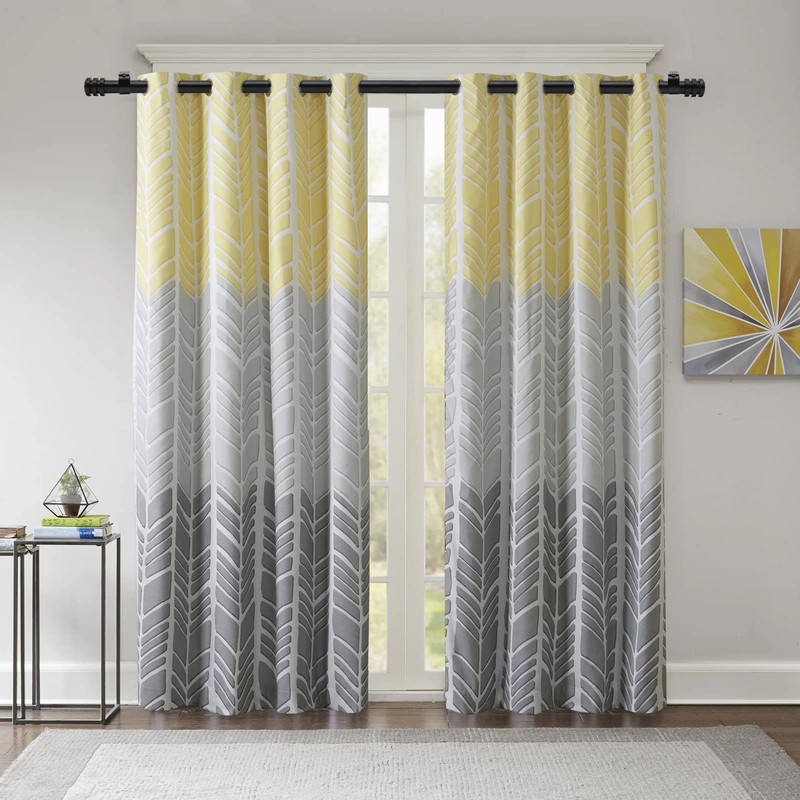 TiMi Window Curtain Rod 1 Inch Decorative Adjustable Single Curtain