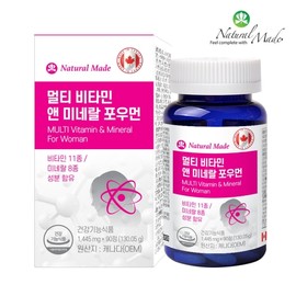 NaturalMade Multi Vitamin & Mineral for Women 1445mg 90 Tablets / 네츄럴메이드 멀티 비타민 앤 미네랄 포우먼 1445mg x 90정