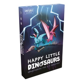 Unstable Games, Happy Little Dinosaurs - Expansion for 5-6 People, Party Game, Card Game, 2-6 Players, From 8+ Years, 30-60 Minutes, German, Multicoloured, Colourful