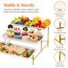 Lifewit 3 Tiered Plastic Serving Tray for Party Entertaining, 14"×6.5"
