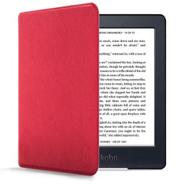 FOREFRONT CASES Kobo Nia Case - Lightweight Kobo Nia Case - Lightweight & Thin Protective Cover for Kobo Nia with Auto Sleep Wake Function, Shell Design Bag - Red