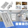 Rectangle Stainless Steel Floor Drain Bathroom Shower Drain Protector Kitchen