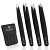 Eyebrow Tweezers Set for Ingrown Hair, Precision Tweezers Kit with