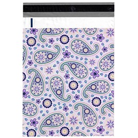 200 Bags, 100 10x13 Purple and 100 10x13 Purple Paisley Poly Shipping Designer Envelope Boutique Mailers by ValueMailers