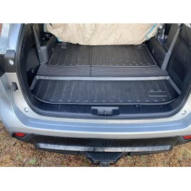 EACCESSORIES EA Cargo Liner - Trunk Mat for Toyota Highlander 2020-2025 – Weather-Resistant Trunk Mats for Cars with Raised Lip – Non-Slip Car Trunk Mat Tray Pad Boot – Laser Pre-Cut Design