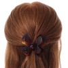 Medium Butterfly Brown Acrylic Hair Claw - 60mm Width