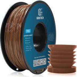 Geeetech TPU 3D Printer Filament 1kg 1.75mm Brown 95A Soft High Elastic Filament