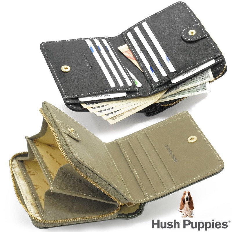 Hush Puppy HP0608 Nick Wallet Bifold Coin Purse Zip Around