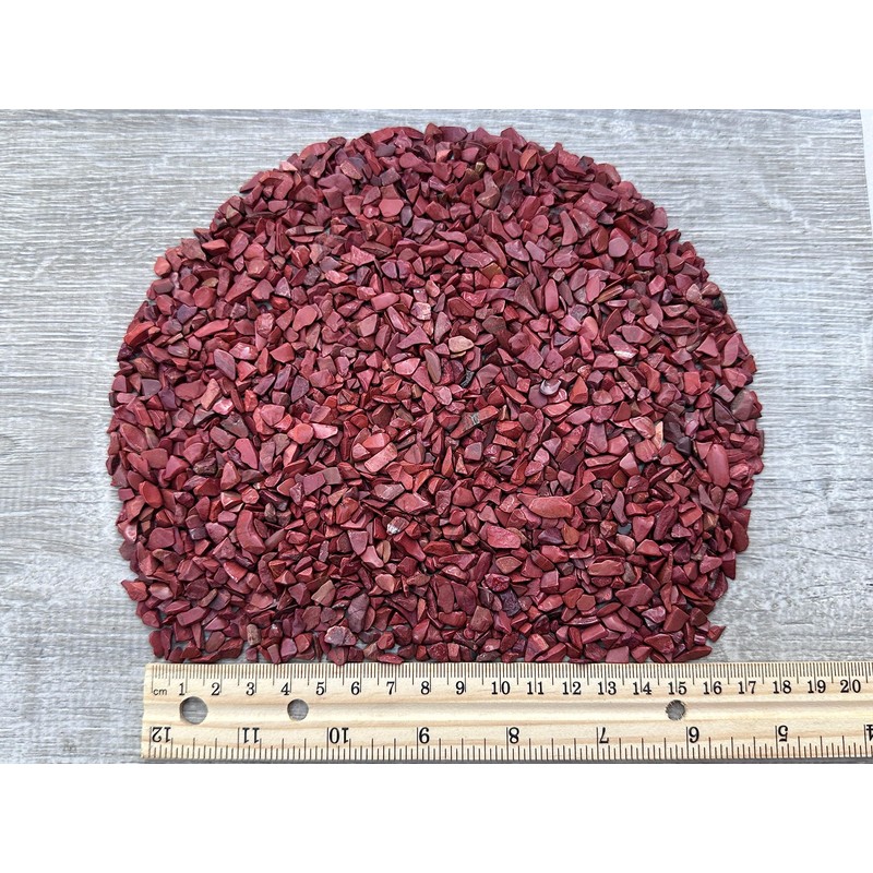 Wholesale Natural Semi Tumbled Red Jasper Gemstone Chips, Crushed Mini