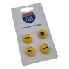 Set of 4 Valve Caps + 2 Bicycle Adapters -