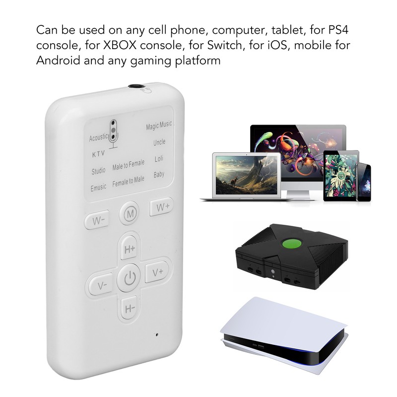 Live Sound Card Voice Changer 8 Sound Effects Plug and