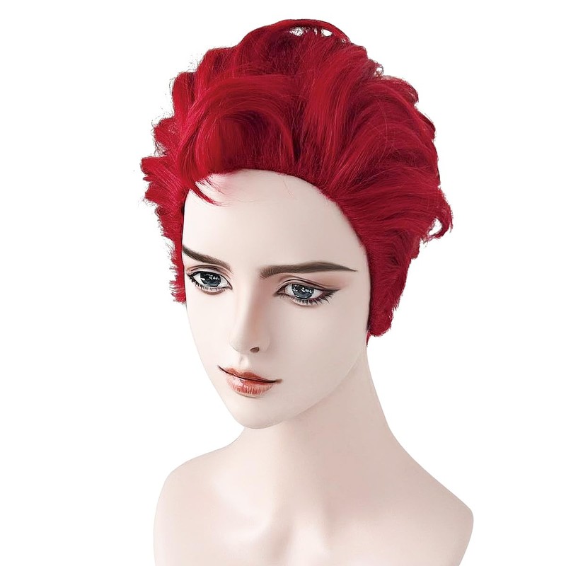 Fujitatsu Q-SL1 Red Cosplay Wig, Heat Resistant, Transformation Wig, Ultra