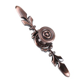 A Set of 4 Vintage Style Handles, Door Handles, Household Furniture, Drawers, Wardrobes, Spiral Rotting Bronze Cabinet Backboards