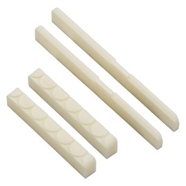 4pcs Bone Nut Saddle Acoustic Guitar Nut Blank White Beef Bone Saddle Blanks For 6 String Classical Folk Guitar 2 Sets