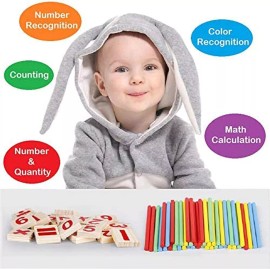 KUTOI Counting Number Blocks and Sticks | Montessori Toys for Kids Learning| Homesc...