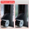 Birllaid Black Window Weather Sealing Tape, Window Insulation Air Conditioner