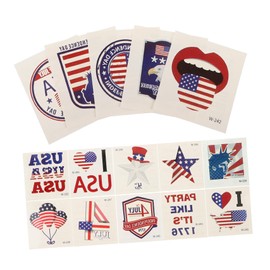 SAFIGLE 20 Sheet Set Temporary Boys and Girls Decorative Arm Stickers Unique Design Body Decals for Party