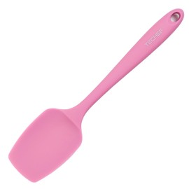 TECHEF - Pastel Mini Spoonula: Silicone Spoon Spatula - Heat-Resistant, Nonstick & BPA-Free Kitchen Utensil for Mixing, Baking & Cooking - Seamless, Dishwasher Safe, Made in Korea (Pink)