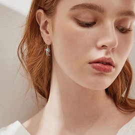 Cowgirl Boot Hat Earrings 925 Sterling Silver Cowboy Boot Dangle Earrings Western Cowgirl Jewellery Gifts for Women