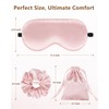 JroyJoy 2 Sets Silk Sleep Mask & Scrunchies Gift Sets