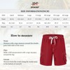 JHMORP Men's Swim Shorts Lightweight Quick Dry Beach Bathing Trunks