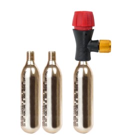 GORIX LF0102R-01 Rescue CO2 Cylinder Adjustable Dial Regulator Adapter CO2 Cylinder (Set of 3) [Compatible with U.S. and French Formula]